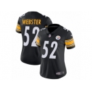 Women's Nike Pittsburgh Steelers #52 Mike Webster Vapor Untouchable Limited Black Team Color NFL Jersey