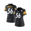 Women's Nike Pittsburgh Steelers #56 Anthony Chickillo Limited Black Team Color NFL Jersey