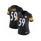 Women's Nike Pittsburgh Steelers #59 Jack Ham Vapor Untouchable Limited Black Team Color NFL Jersey