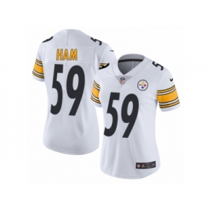 Women's Nike Pittsburgh Steelers #59 Jack Ham Vapor Untouchable Limited White NFL Jersey