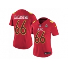 Women's Nike Pittsburgh Steelers #66 David DeCastro Limited Red 2017 Pro Bowl NFL Jersey