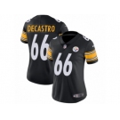 Women's Nike Pittsburgh Steelers #66 David DeCastro Vapor Untouchable Limited Black Team Color NFL Jersey