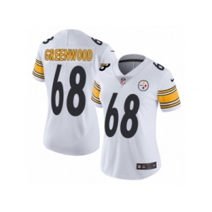 Women's Nike Pittsburgh Steelers #68 L.C. Greenwood Vapor Untouchable Limited White NFL Jersey