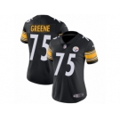 Women's Nike Pittsburgh Steelers #75 Joe Greene Vapor Untouchable Limited Black Team Color NFL Jersey