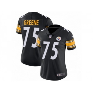 Women's Nike Pittsburgh Steelers #75 Joe Greene Vapor Untouchable Limited Black Team Color NFL Jersey