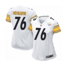 Women's Nike Pittsburgh Steelers #76 Chukwuma Okorafor Game White NFL Jersey