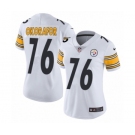 Women's Nike Pittsburgh Steelers #76 Chukwuma Okorafor White Vapor Untouchable Limited Player NFL Jersey