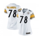 Women's Nike Pittsburgh Steelers #78 Alejandro Villanueva Limited White NFL Jersey