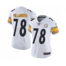 Women's Nike Pittsburgh Steelers #78 Alejandro Villanueva Vapor Untouchable Limited White NFL Jersey