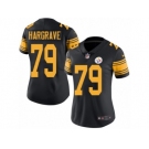 Women's Nike Pittsburgh Steelers #79 Javon Hargrave Limited Black Rush NFL Jersey