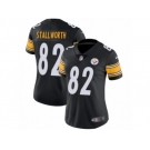 Women's Nike Pittsburgh Steelers #82 John Stallworth Vapor Untouchable Limited Black Team Color NFL Jersey