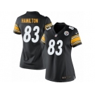 Women's Nike Pittsburgh Steelers #83 Cobi Hamilton Limited Black Team Color NFL Jersey