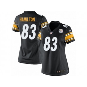 Women's Nike Pittsburgh Steelers #83 Cobi Hamilton Limited Black Team Color NFL Jersey