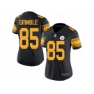 Women's Nike Pittsburgh Steelers #85 Xavier Grimble Limited Black Rush NFL Jersey