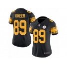 Women's Nike Pittsburgh Steelers #89 Ladarius Green Limited Black Rush NFL Jersey