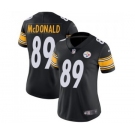 Women's Nike Pittsburgh Steelers #89 Vance McDonald Black Team Color Vapor Untouchable Limited Player NFL Jersey