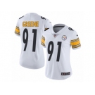 Women's Nike Pittsburgh Steelers #91 Kevin Greene Vapor Untouchable Limited White NFL Jersey