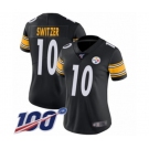 Women's Pittsburgh Steelers #10 Ryan Switzer Black Team Color Vapor Untouchable Limited Player 100th Season Football Jersey