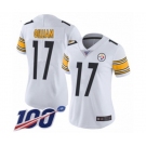 Women's Pittsburgh Steelers #17 Joe Gilliam White Vapor Untouchable Limited Player 100th Season Football Jersey