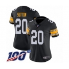 Women's Pittsburgh Steelers #20 Cameron Sutton Black Alternate Vapor Untouchable Limited Player 100th Season Football Jersey