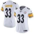 Women's Pittsburgh Steelers #33 Jack Sawyer White 2025 Draft Vapor Untouchable Limited Football Stitched Jersey