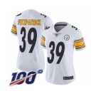 Women's Pittsburgh Steelers #39 Minkah Fitzpatrick White Vapor Untouchable Limited Player 100th Season Football Jersey