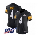 Women's Pittsburgh Steelers #4 Jordan Berry Black Team Color Vapor Untouchable Limited Player 100th Season Football Jersey