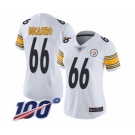 Women's Pittsburgh Steelers #66 David DeCastro White Vapor Untouchable Limited Player 100th Season Football Jersey