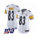 Women's Pittsburgh Steelers #83 Zach Gentry White Vapor Untouchable Limited Player 100th Season Football Jersey