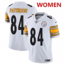 Women's Pittsburgh Steelers #84 Cordarrelle Patterson White Vapor Football Stitched Jersey