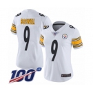 Women's Pittsburgh Steelers #9 Chris Boswell White Vapor Untouchable Limited Player 100th Season Football Jersey