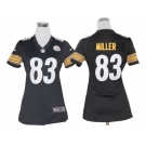 nike women nfl jerseys Pittsburgh Steelers #83 Heath Miller Black [nike]