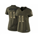 nike women nfl jerseys pittsburgh steelers #11 wheaton army green[nike Limited Salute To Service]