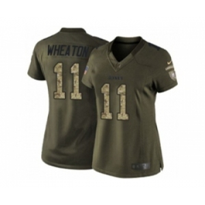 nike women nfl jerseys pittsburgh steelers #11 wheaton army green[nike Limited Salute To Service]