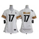 nike women nfl jerseys pittsburgh steelers #17 wallace white[nike]