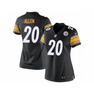 nike women nfl jerseys pittsburgh steelers #20 will allen black[nike][allen]