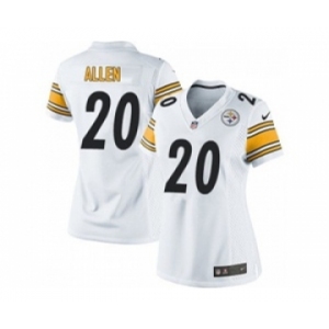 nike women nfl jerseys pittsburgh steelers #20 will allen white[nike][allen]