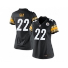 nike women nfl jerseys pittsburgh steelers #22 william gay black[nike]