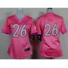 nike women nfl jerseys pittsburgh steelers #26 bell pink[nike loves][bell]