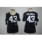 nike women nfl jerseys pittsburgh steelers #43 polamalu black[breast cancer awareness]