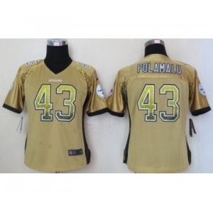 nike women nfl jerseys pittsburgh steelers #43 troy polamalu gold[Elite drift fashion]