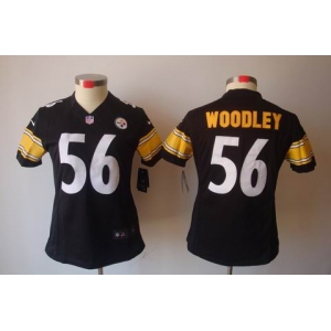 nike women nfl jerseys pittsburgh steelers #56 woodley black[nike limited]