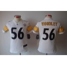 nike women nfl jerseys pittsburgh steelers #56 woodley white[nike limited]