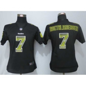 nike women nfl jerseys pittsburgh steelers #7 roethlisberger black[Strobe Limited]