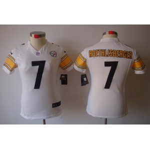 nike women nfl jerseys pittsburgh steelers #7 roethlisberger white[nike limited]