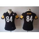 nike women  nfl jerseys pittsburgh steelers #84 brown black[nike]