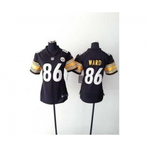 nike women nfl jerseys pittsburgh steelers #86 ward black[nike]