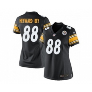 nike women nfl jerseys pittsburgh steelers #88 darrius heyward-bey black[nike][heyward-bey]