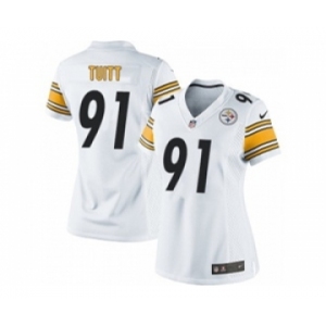 nike women nfl jerseys pittsburgh steelers #91 stephon tuitt white[nike]