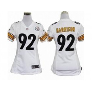 nike women nfl jerseys pittsburgh steelers #92 harrison white[nike]